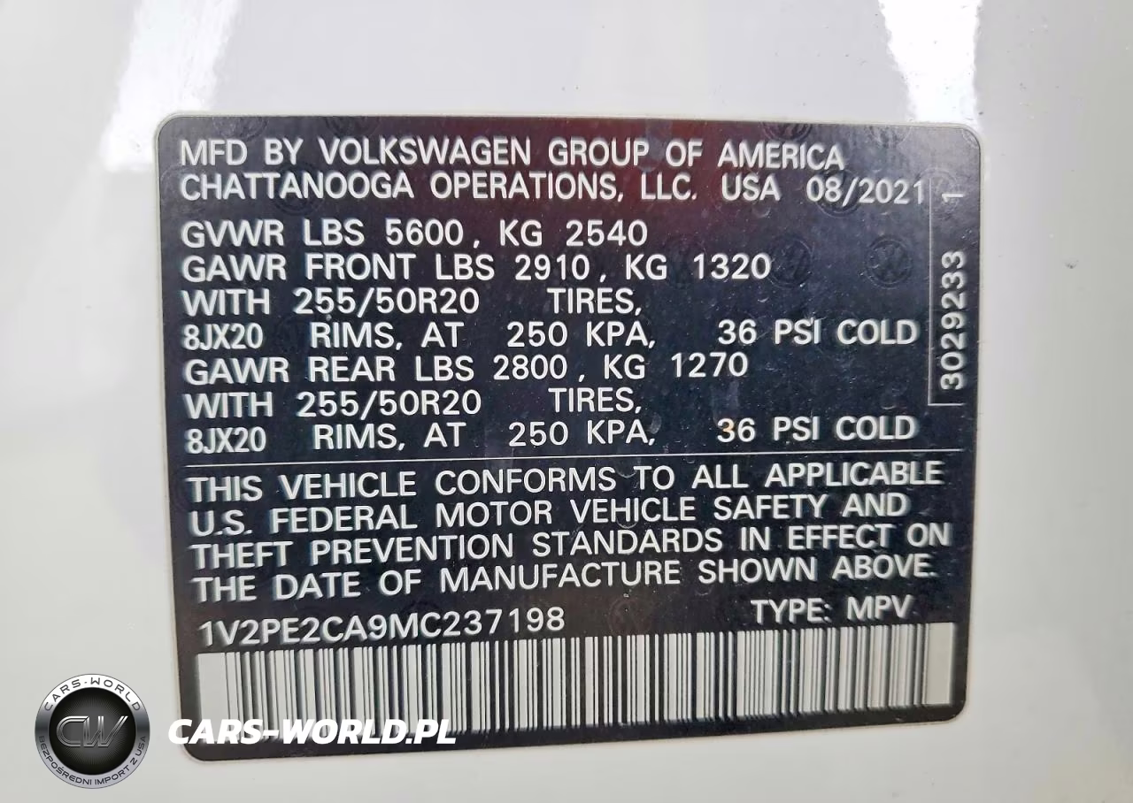 2021 Volkswagen Atlas Cross Sport Se VIN:1V2PE2CA9MC237198 - 13