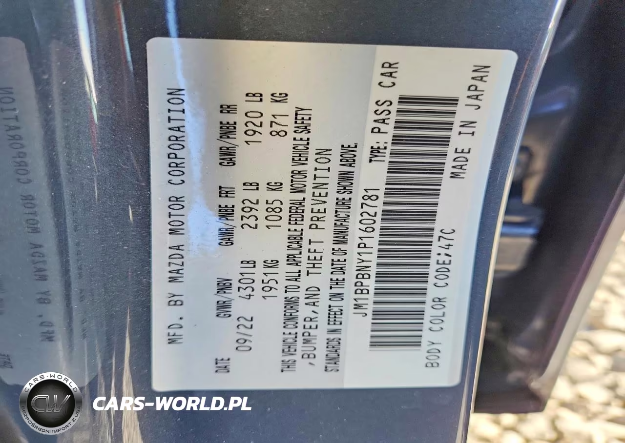 2023 Mazda 3 Premium Plus VIN:JM1BPBNY1P1602781 - 12