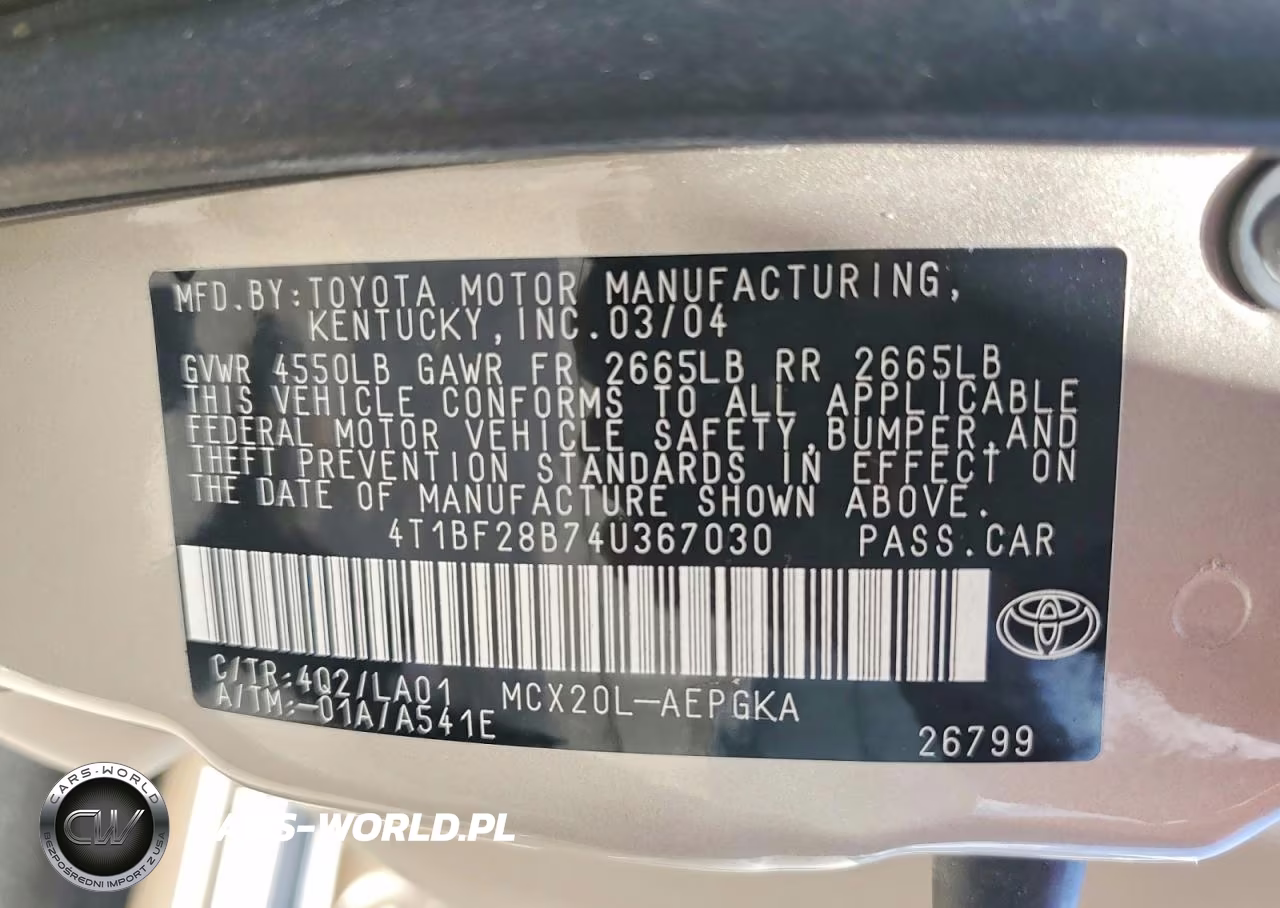 2004 Toyota Avalon Xls VIN:4T1BF28B74U367030 - 13