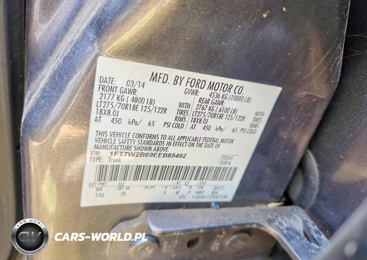2014 Ford F250 Super Duty VIN:1FT7W2B69EEB85492 - 12