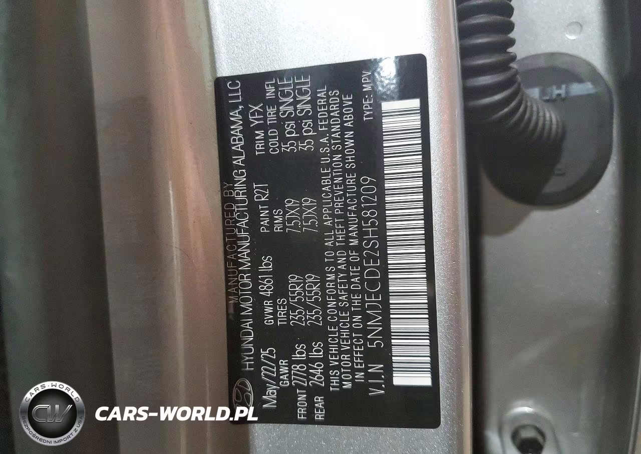 2025 Hyundai Tucson Limited VIN:5NMJECDE2SH581209 - 13