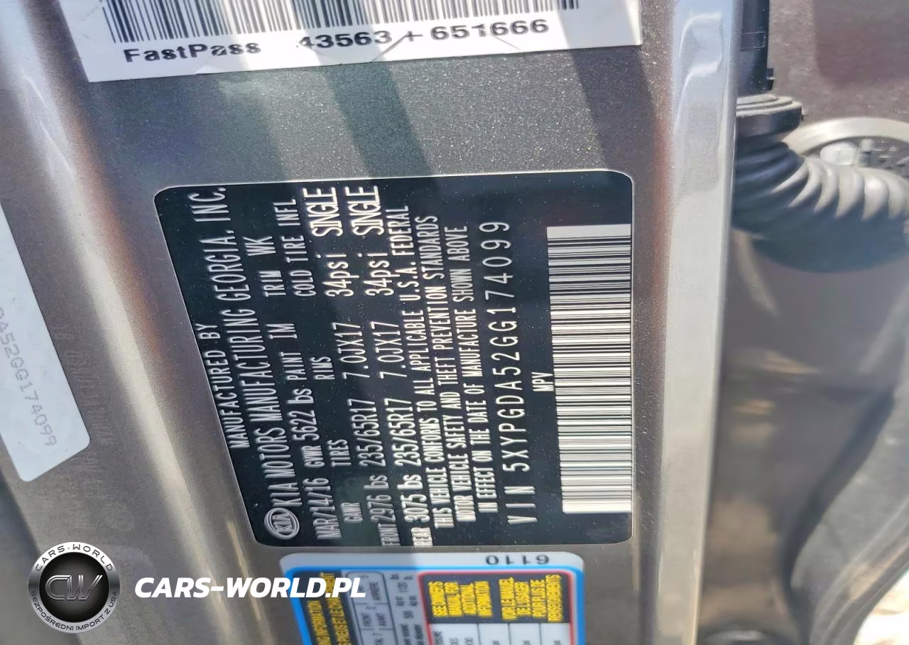 2016 Kia Sorento Lx V6 VIN:5XYPGDA52GG174099 - 12