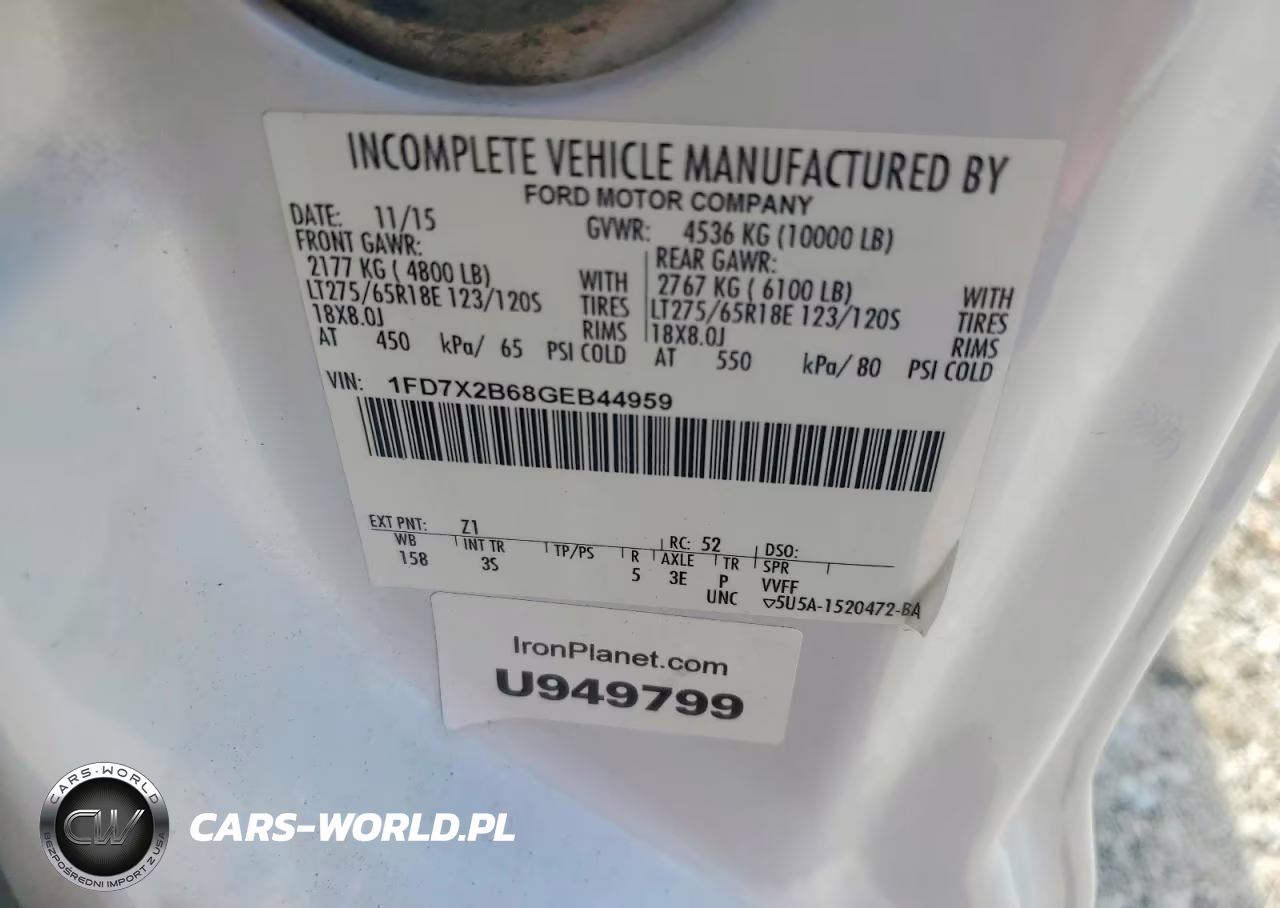 2016 Ford F250 Super Duty VIN:1FD7X2B68GEB44959 - 12