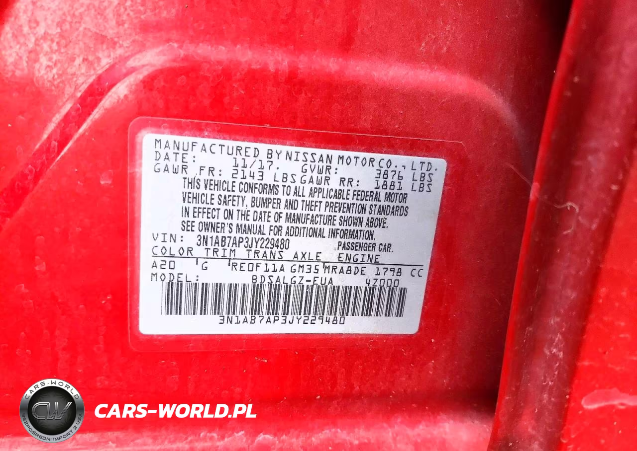 2018 Nissan Sentra Sl VIN:3N1AB7AP3JY229480 - 12