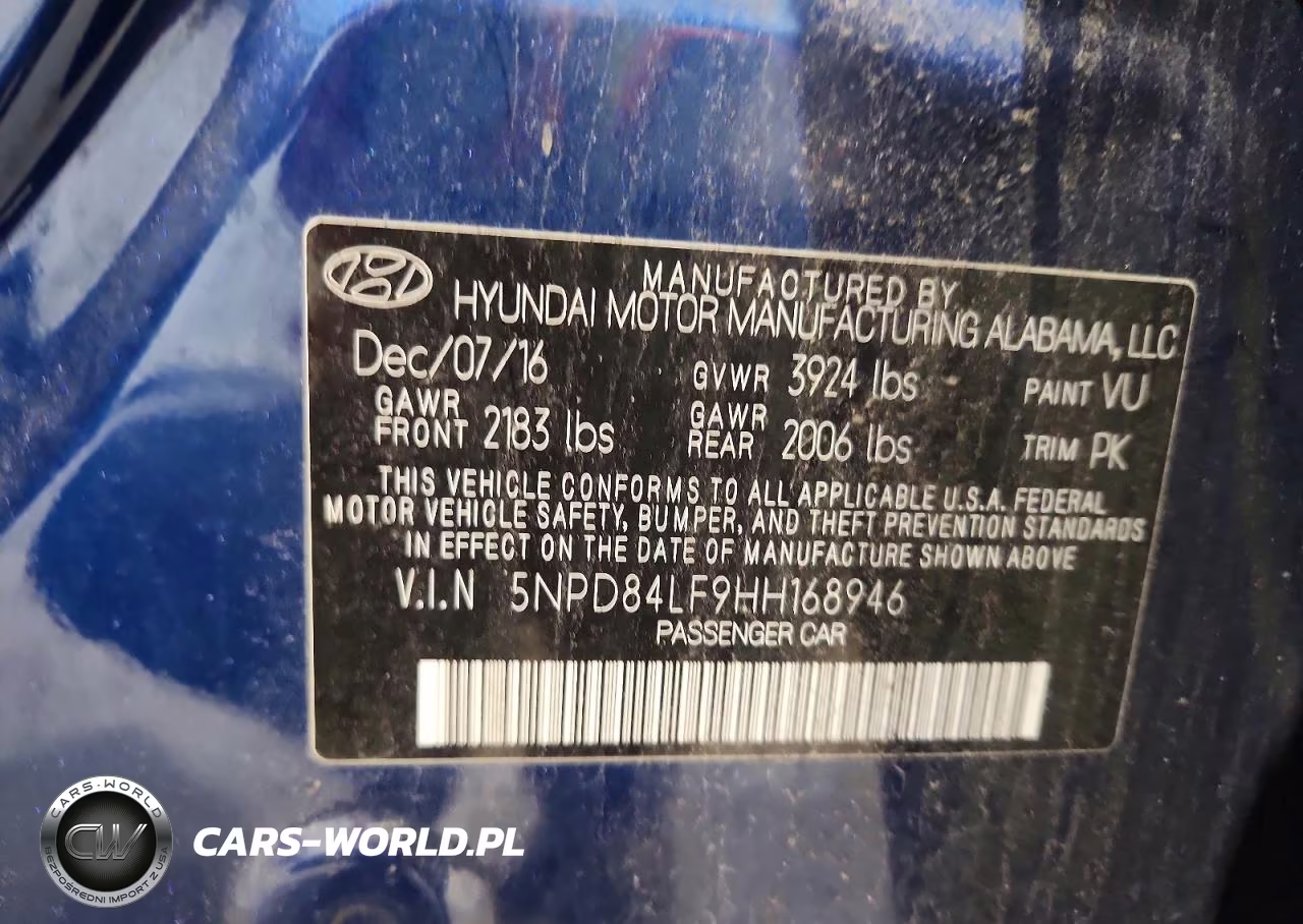 2017 Hyundai Elantra Se VIN:5NPD84LF9HH168946 - 13
