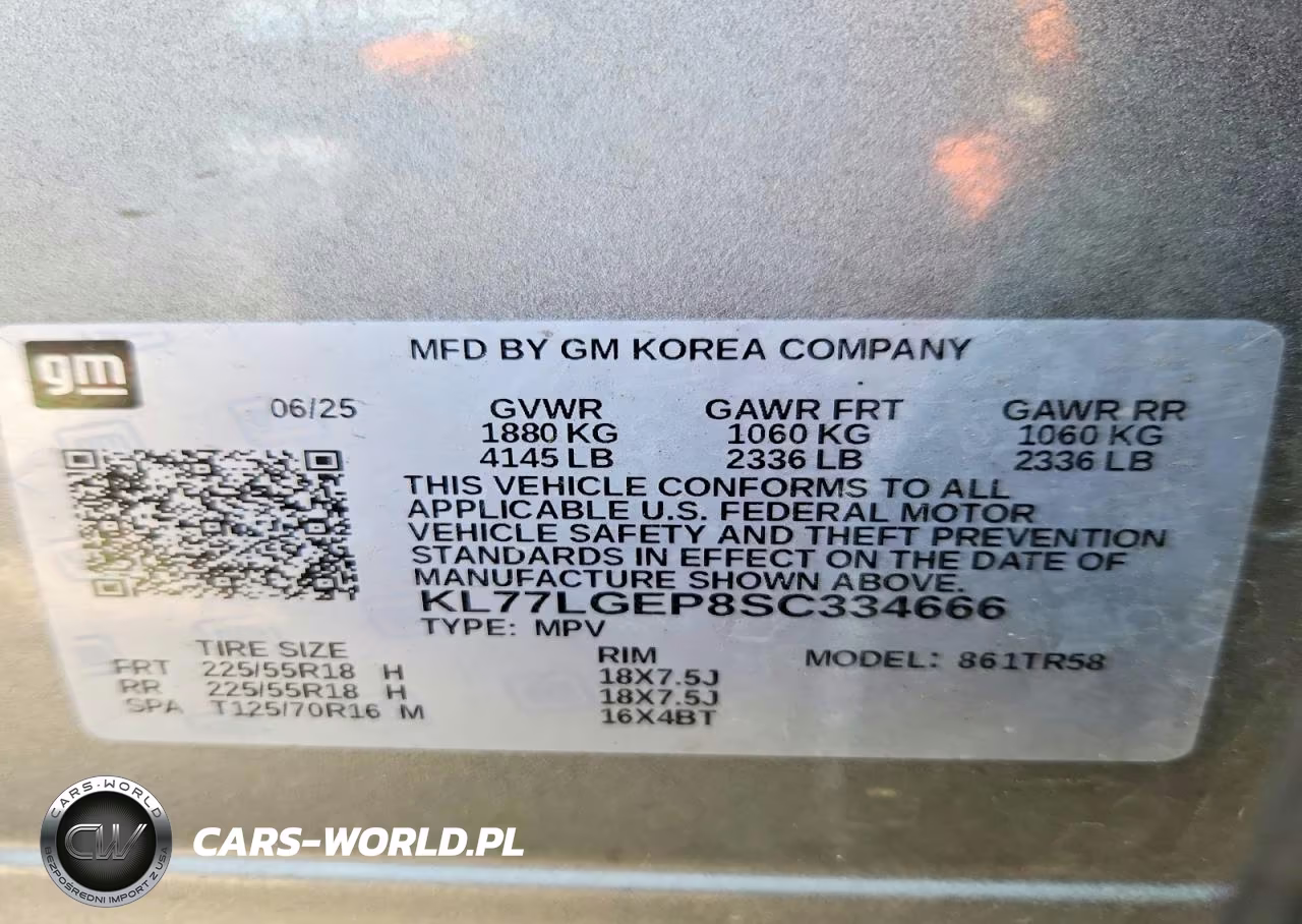 2026 Chevrolet Trax 1Rs VIN:KL77LGEP8SC334666 - 14
