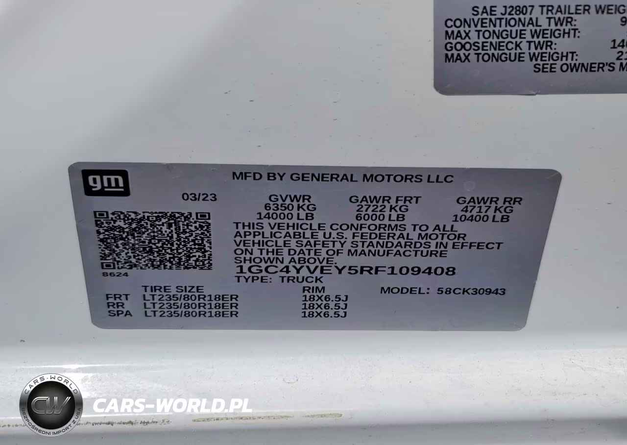 2024 Chevrolet Silverado K3500 High Country VIN:1GC4YVEY5RF109408 - 12