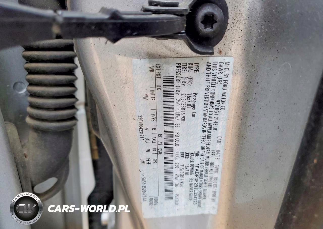 2018 Ford Focus Se VIN:1FADP3F29JL324223 - 12