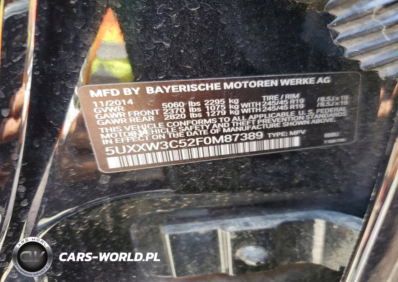 2015 BMW X4 xDrive28I VIN:5UXXW3C52F0M87389 - 13