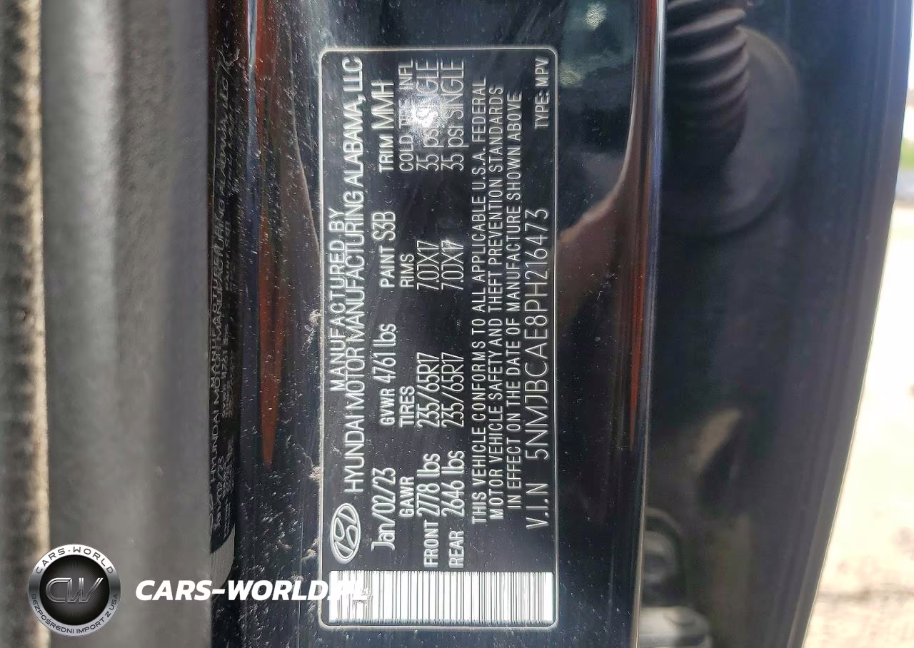 2023 Hyundai Tucson VIN:5NMJBCAE8PH216473 - 13