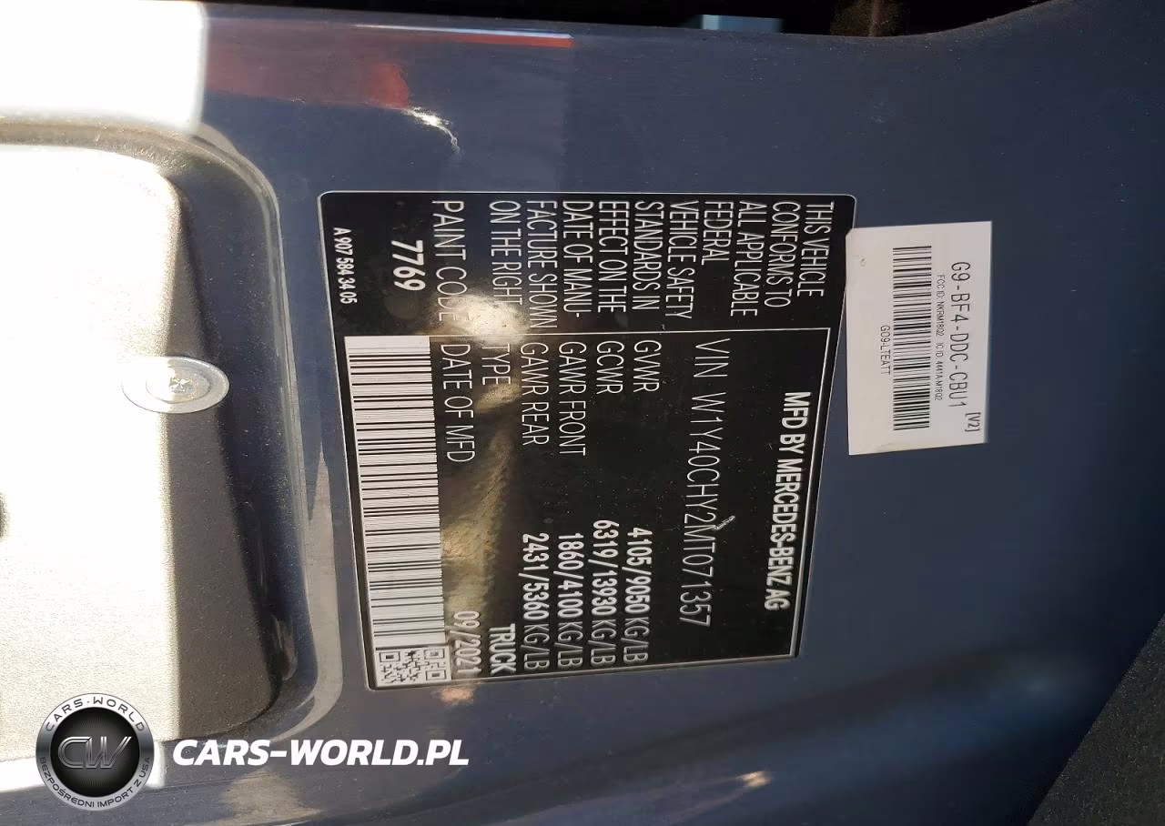 2021 Mercedes-Benz Sprinter 2500 VIN:W1Y40CHY2MT071357 - 13
