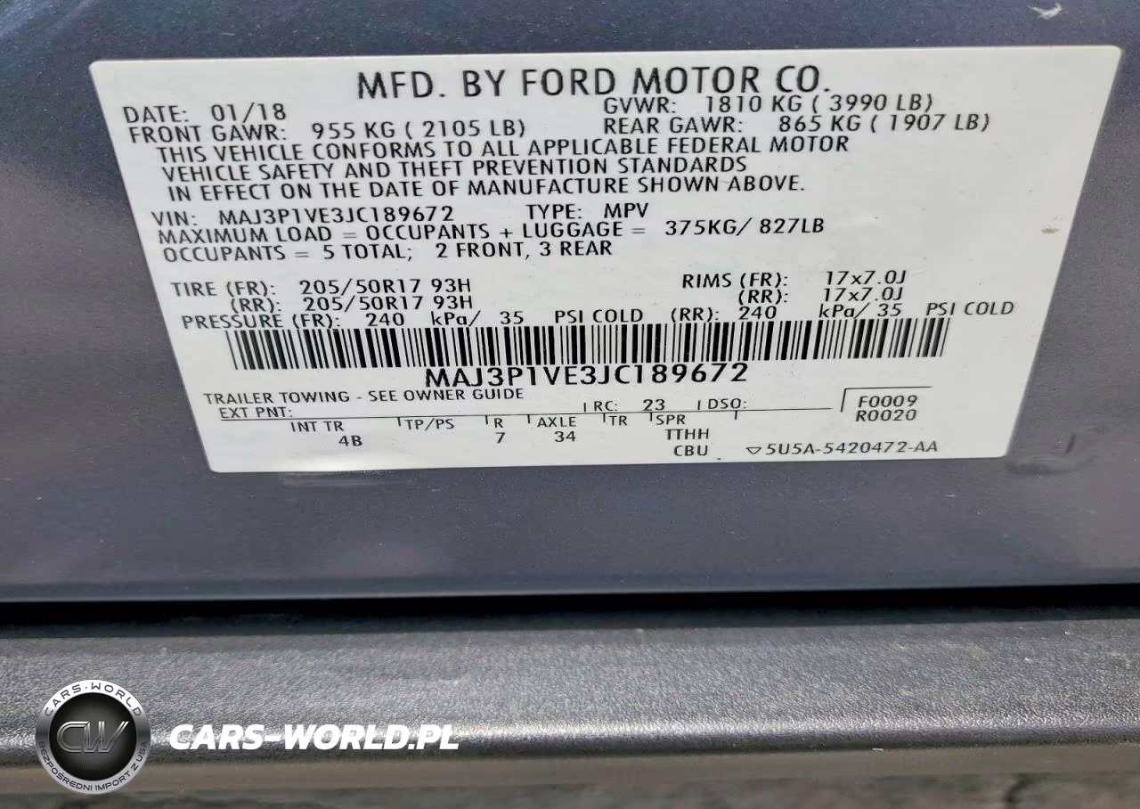 2018 Ford Ecosport Titanium VIN:MAJ3P1VE3JC189672 - 13