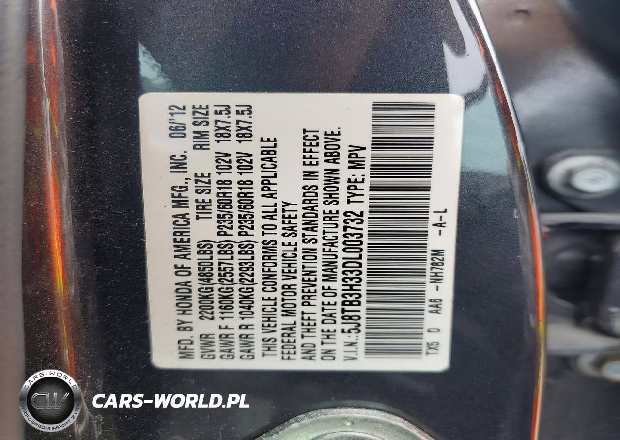 2013 Acura Rdx VIN:5J8TB3H33DL003732 - 14