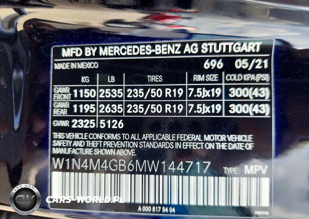 2021 Mercedes-Benz Glb 250 VIN:W1N4M4GB6MW144717 - 13