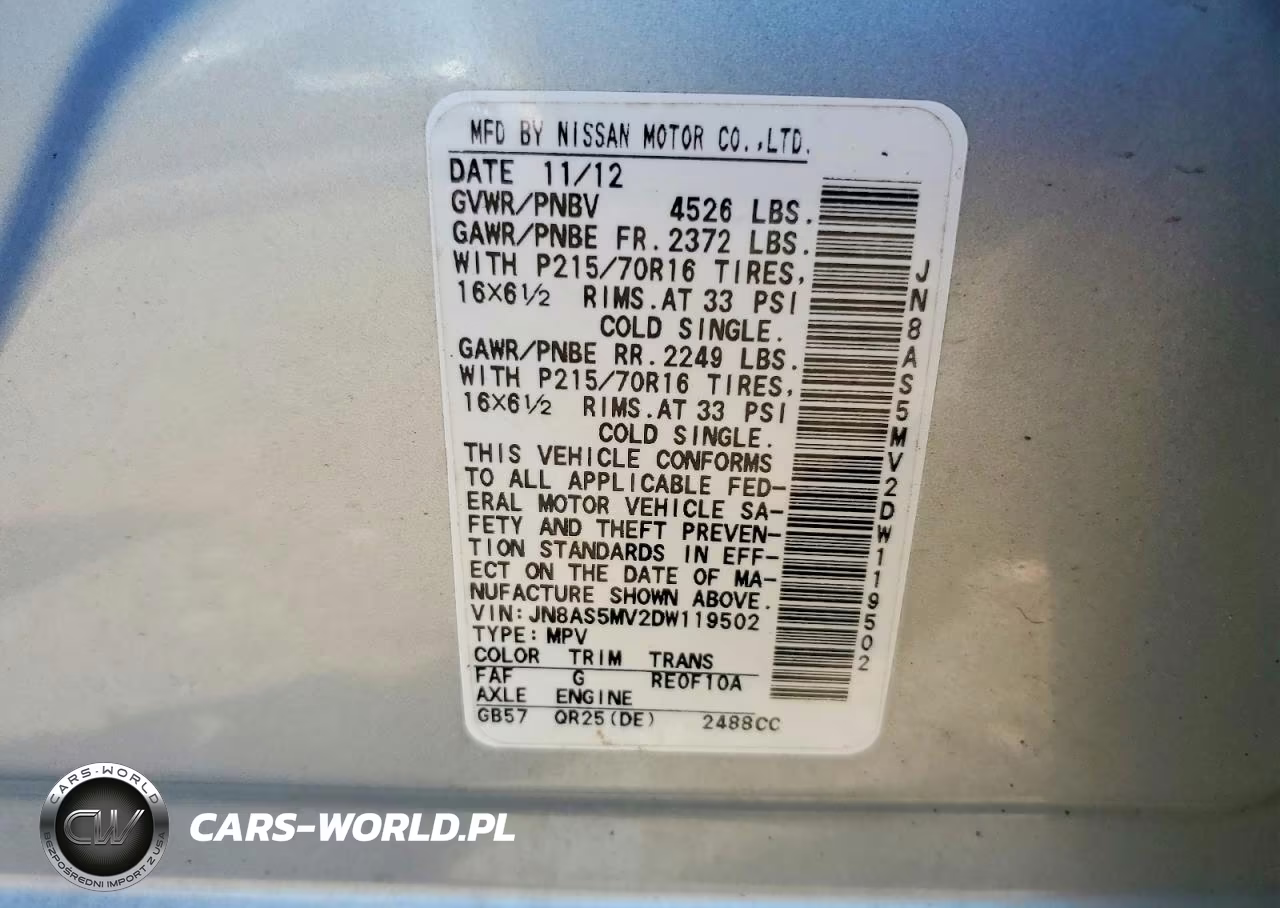 2013 Nissan Rogue S VIN:JN8AS5MV2DW119502 - 14
