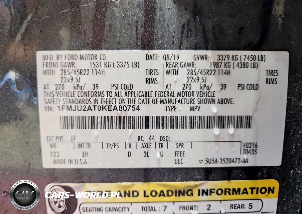 2019 Ford Expedition Limited VIN:1FMJU2AT0KEA80754 - 13