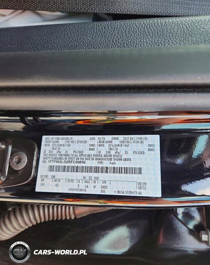 2024 Ford F150 Xlt VIN:1FTFW3LD2RFC09856 - 12