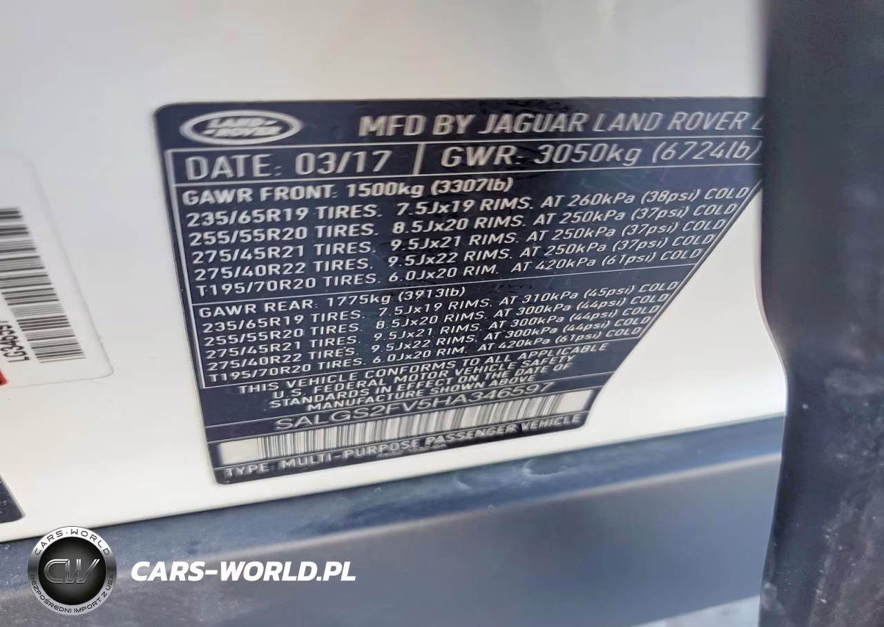 2017 Land Rover Range Rover Hse VIN:SALGS2FV5HA346597 - 13