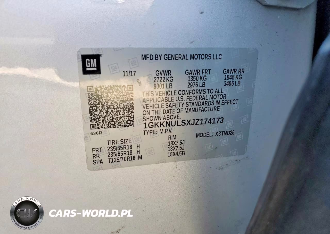 2018 GMC Acadia Slt-1 VIN:1GKKNULSXJZ174173 - 13
