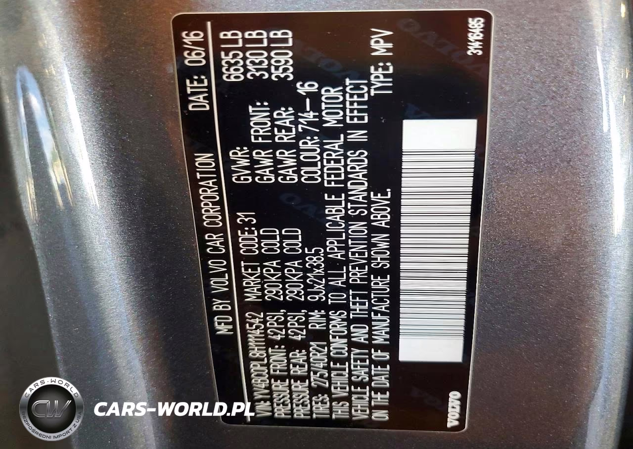 2017 Volvo Xc90 T8 VIN:YV4BC0PL8H1114542 - 14