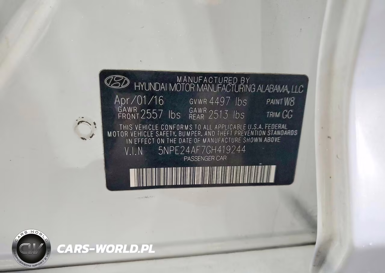 2016 Hyundai Sonata Se VIN:5NPE24AF7GH419244 - 13
