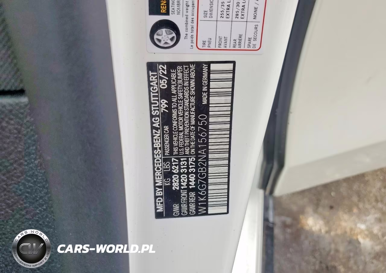 2022 Mercedes-Benz S 580 4Matic VIN:W1K6G7GB2NA156750 - 12