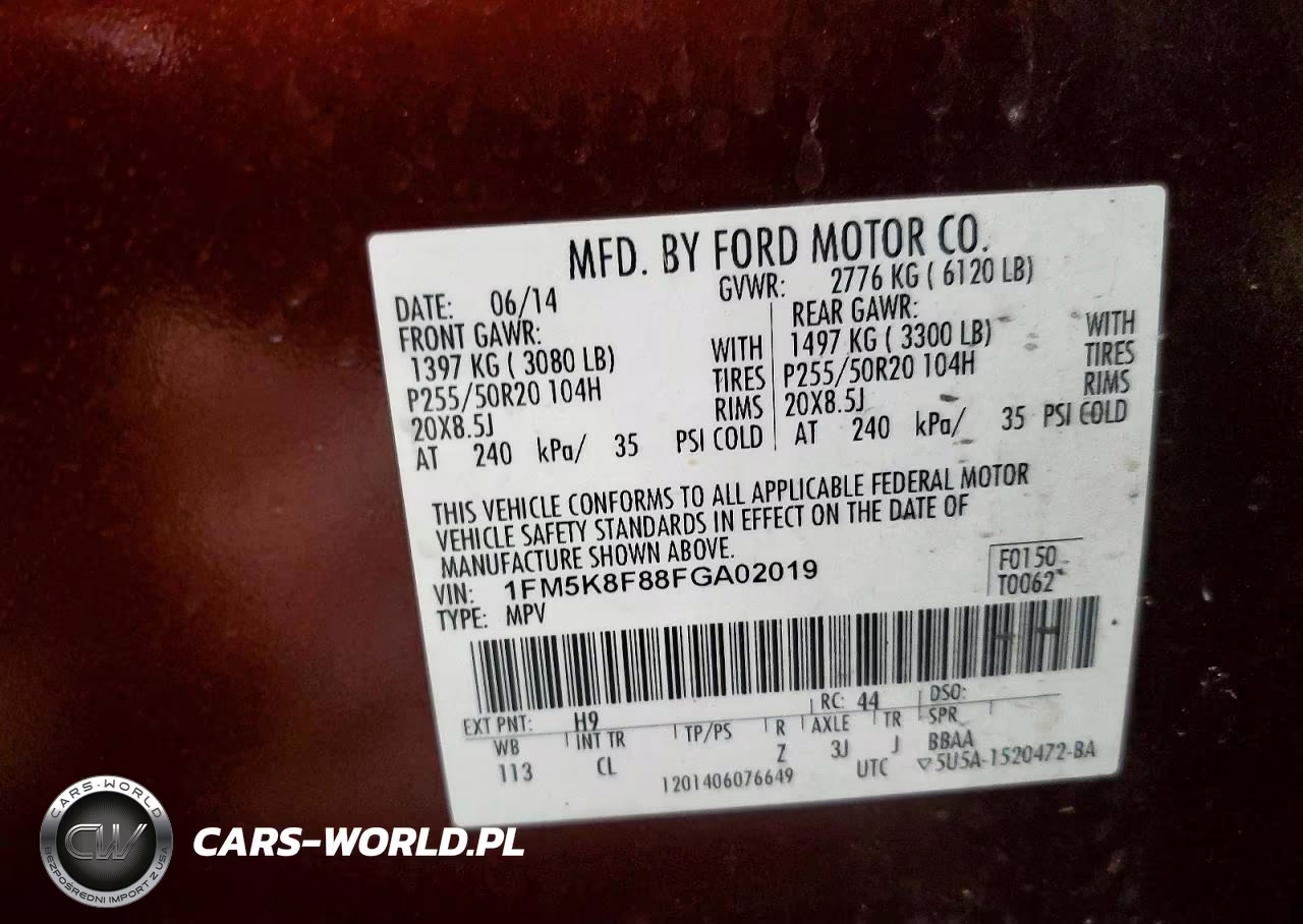 2015 Ford Explorer Limited VIN:1FM5K8F88FGA02019 - 13