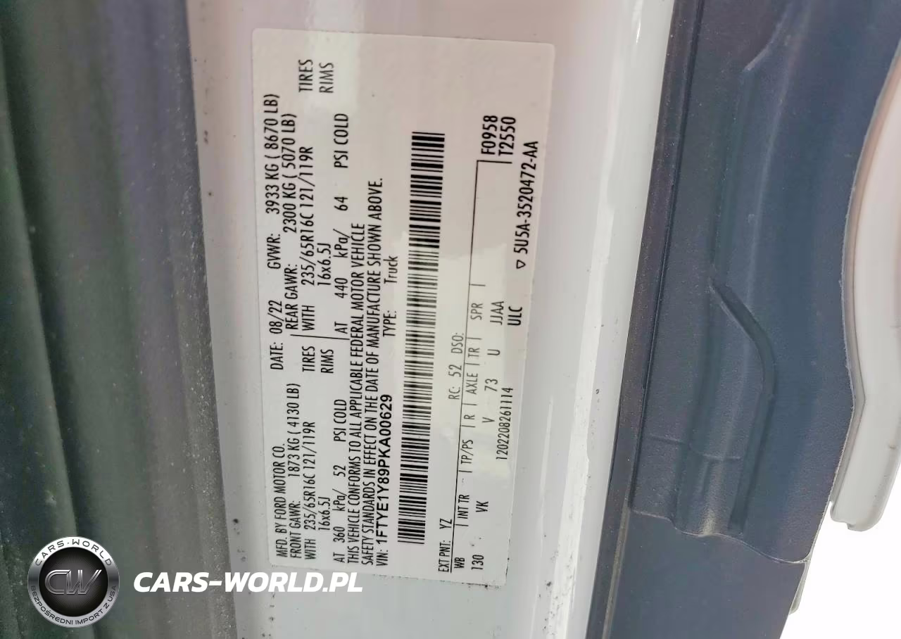 2023 Ford Transit 150 Delivery Van VIN:1FTYE1Y89PKA00629 - 14