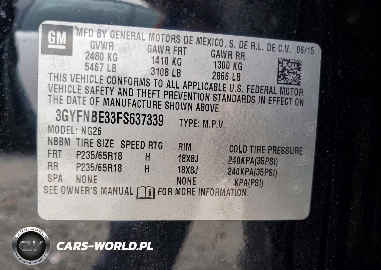 2015 Cadillac Srx Luxury Collection VIN:3GYFNBE33FS637339 - 13