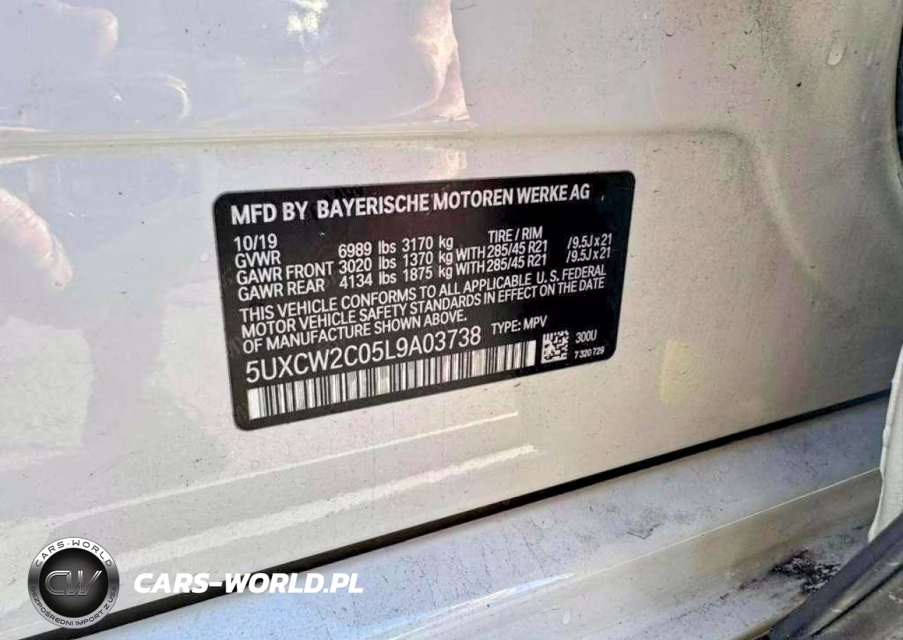 2020 BMW X7 xDrive40I VIN:5UXCW2C05L9A03738 - 10