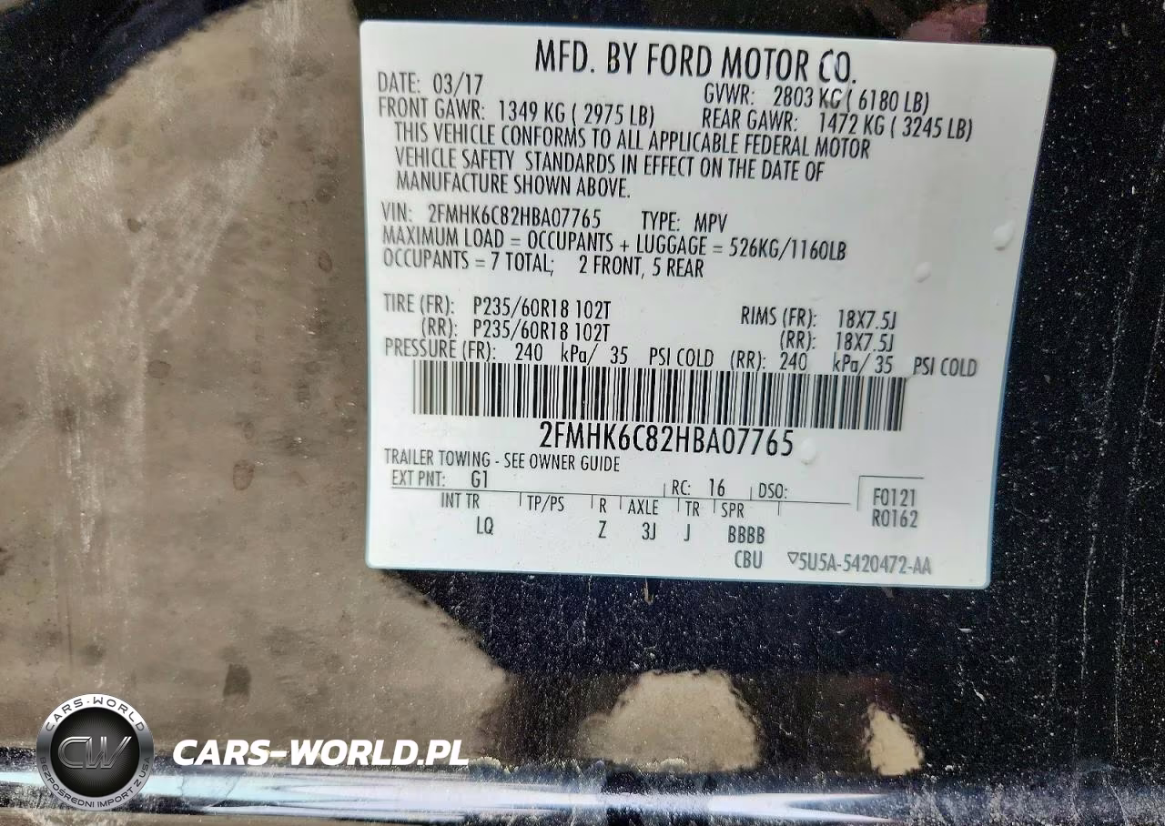 2017 Ford Flex Sel VIN:2FMHK6C82HBA07765 - 13