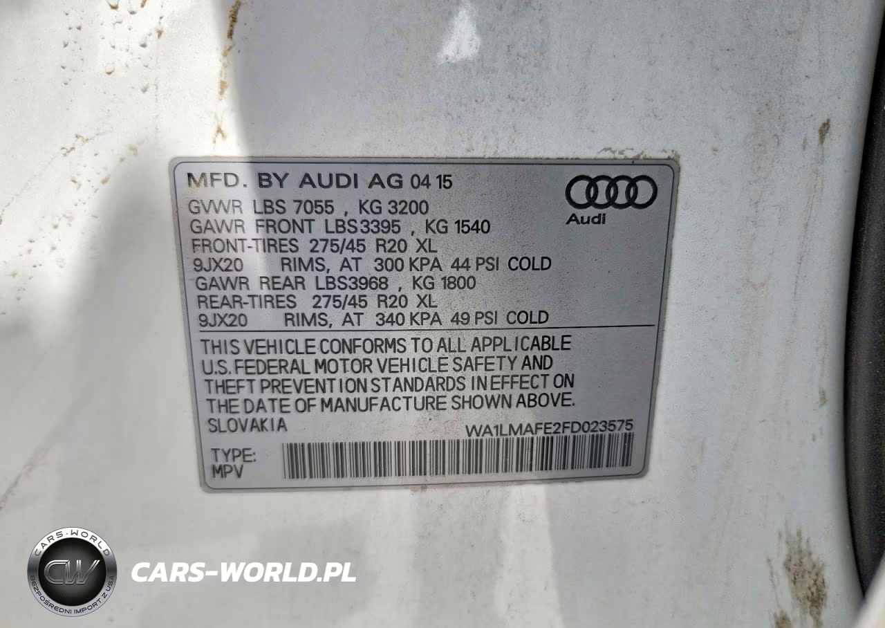 2015 Audi Q7 Tdi Premium Plus VIN:WA1LMAFE2FD023575 - 13