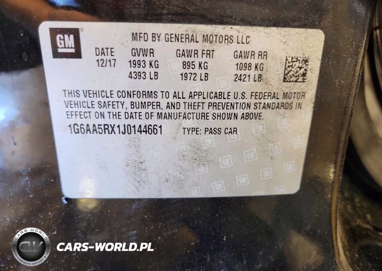 2018 Cadillac Ats VIN:1G6AA5RX1J0144661 - 13