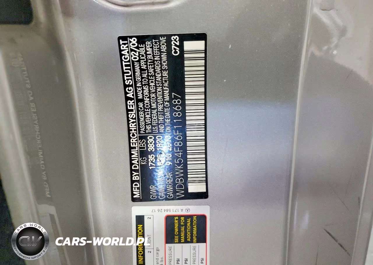 2006 Mercedes-Benz Slk 280 VIN:WDBWK54F86F118687 - 12
