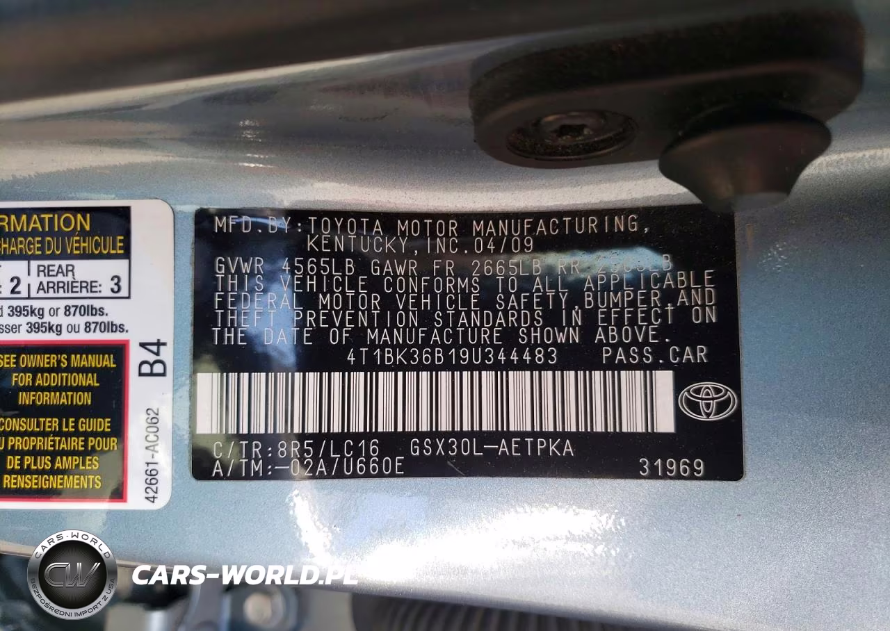 2009 Toyota Avalon Limited VIN:4T1BK36B19U344483 - 13