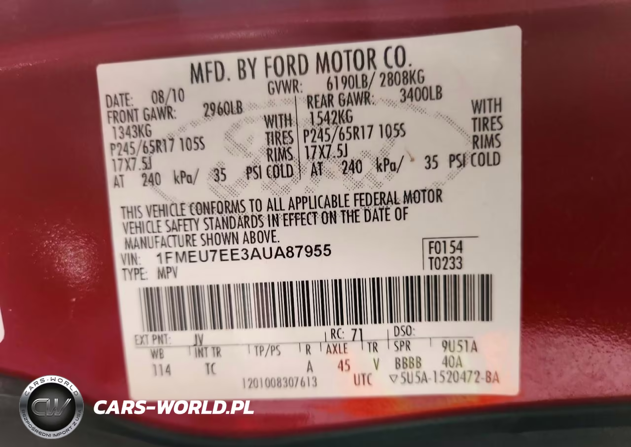2010 Ford Explorer Eddie Bauer VIN:1FMEU7EE3AUA87955 - 13
