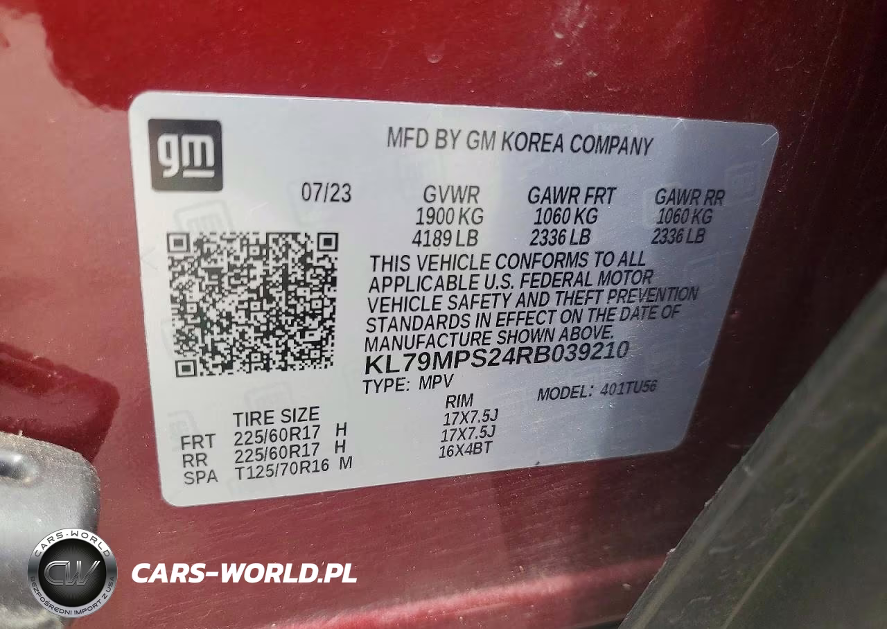 2024 Chevrolet Trailblazer Lt VIN:KL79MPS24RB039210 - 13