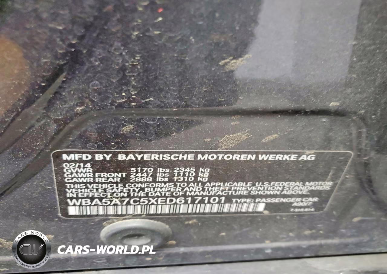 2014 BMW 528 Xi VIN:WBA5A7C5XED617101 - 12
