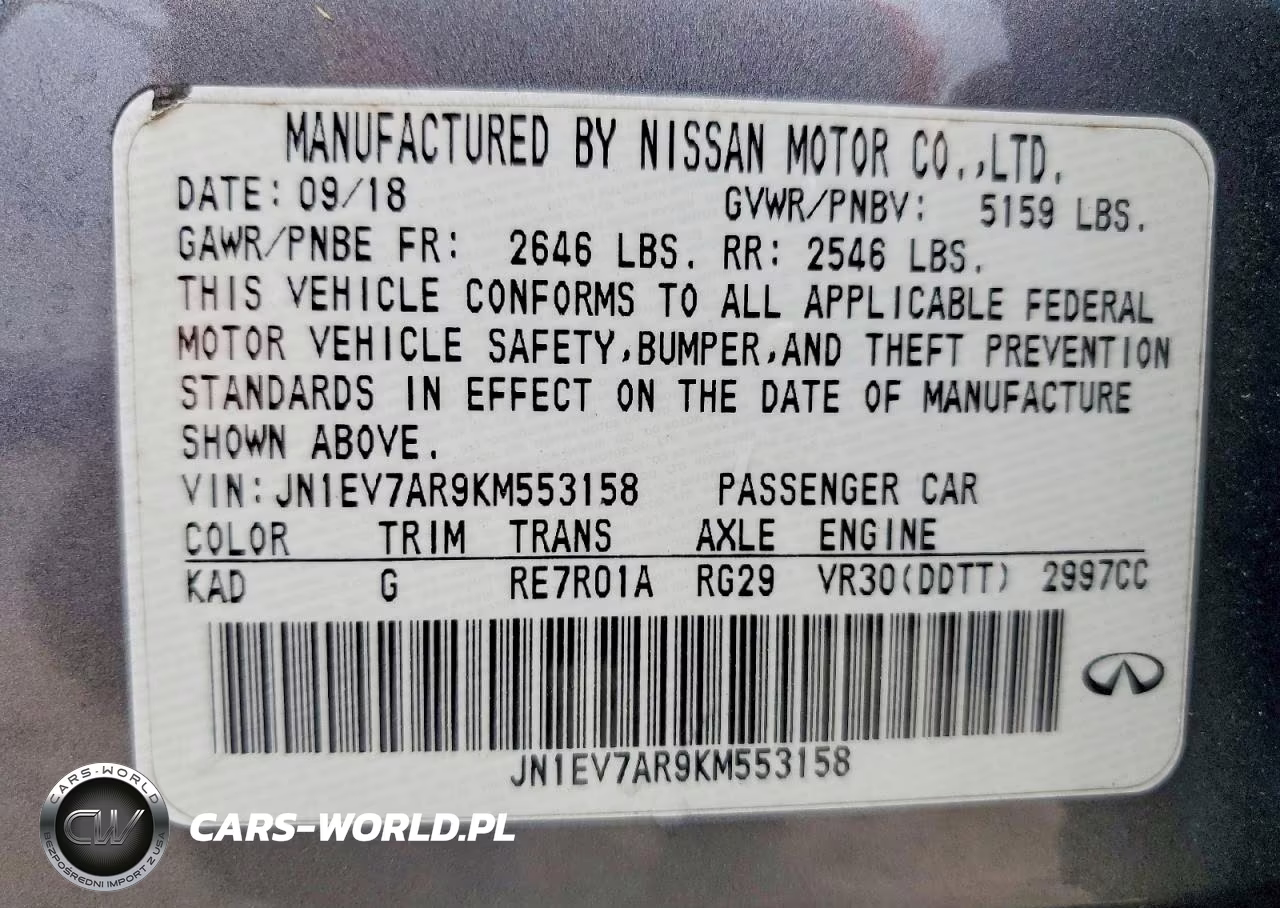 2019 Infiniti Q50 3.0T Luxe VIN:JN1EV7AR9KM553158 - 12