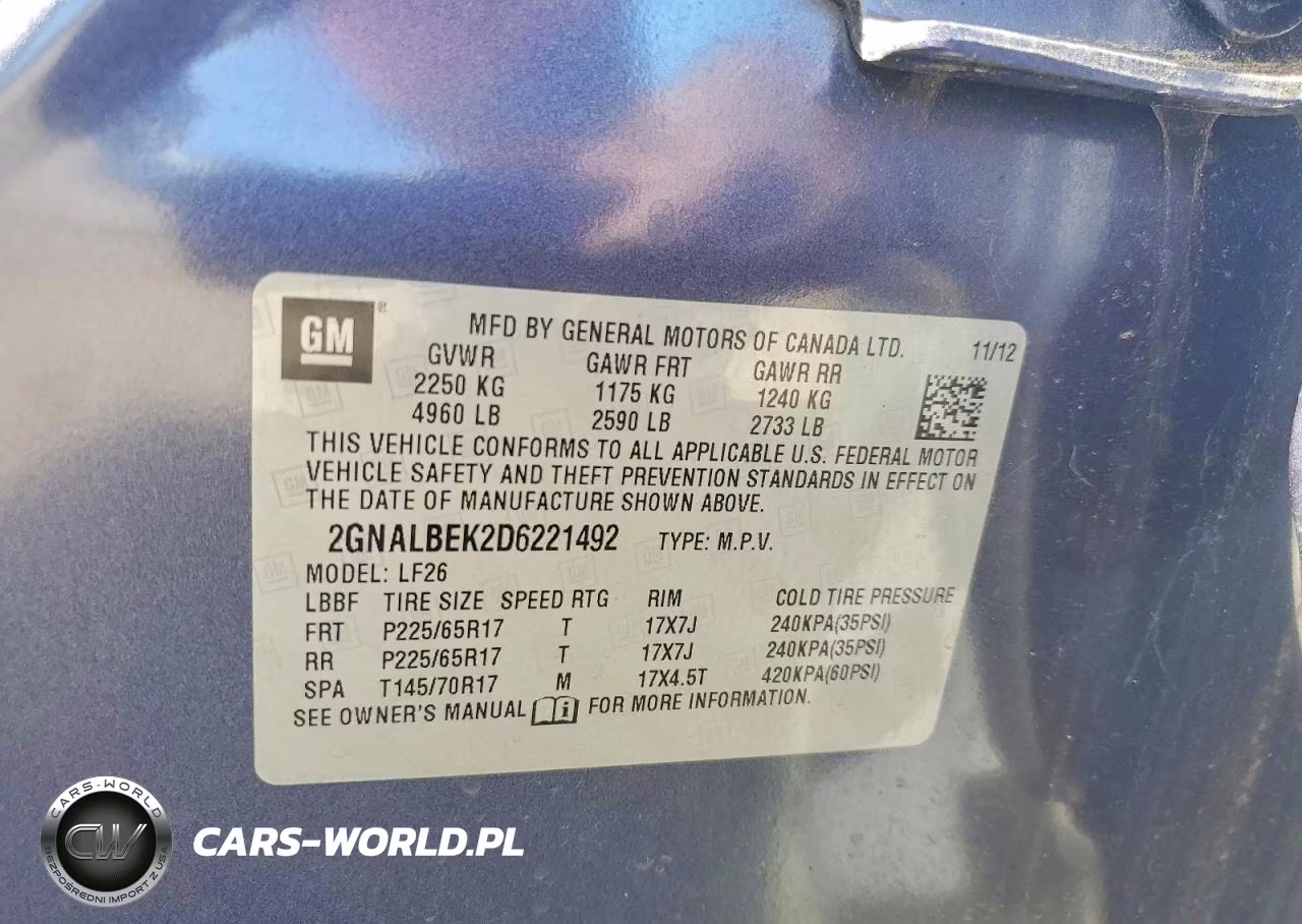 2013 Chevrolet Equinox Ls VIN:2GNALBEK2D6221492 - 12
