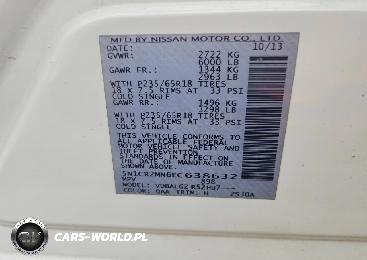 2014 Nissan Pathfinder Hybrid Sl VIN:5N1CR2MN6EC638632 - 13