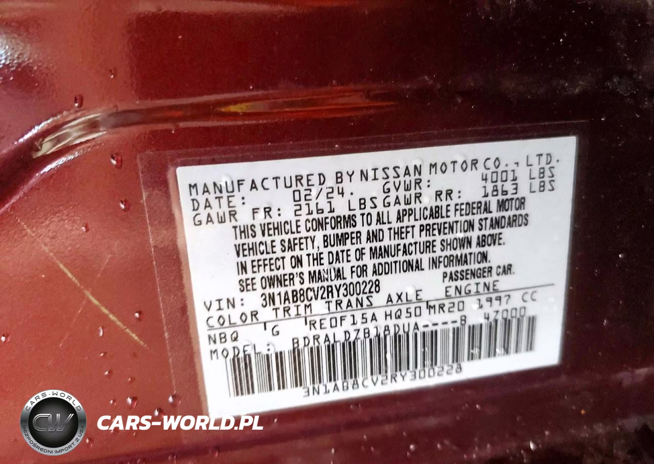 2024 Nissan Sentra Sv VIN:3N1AB8CV2RY300228 - 12