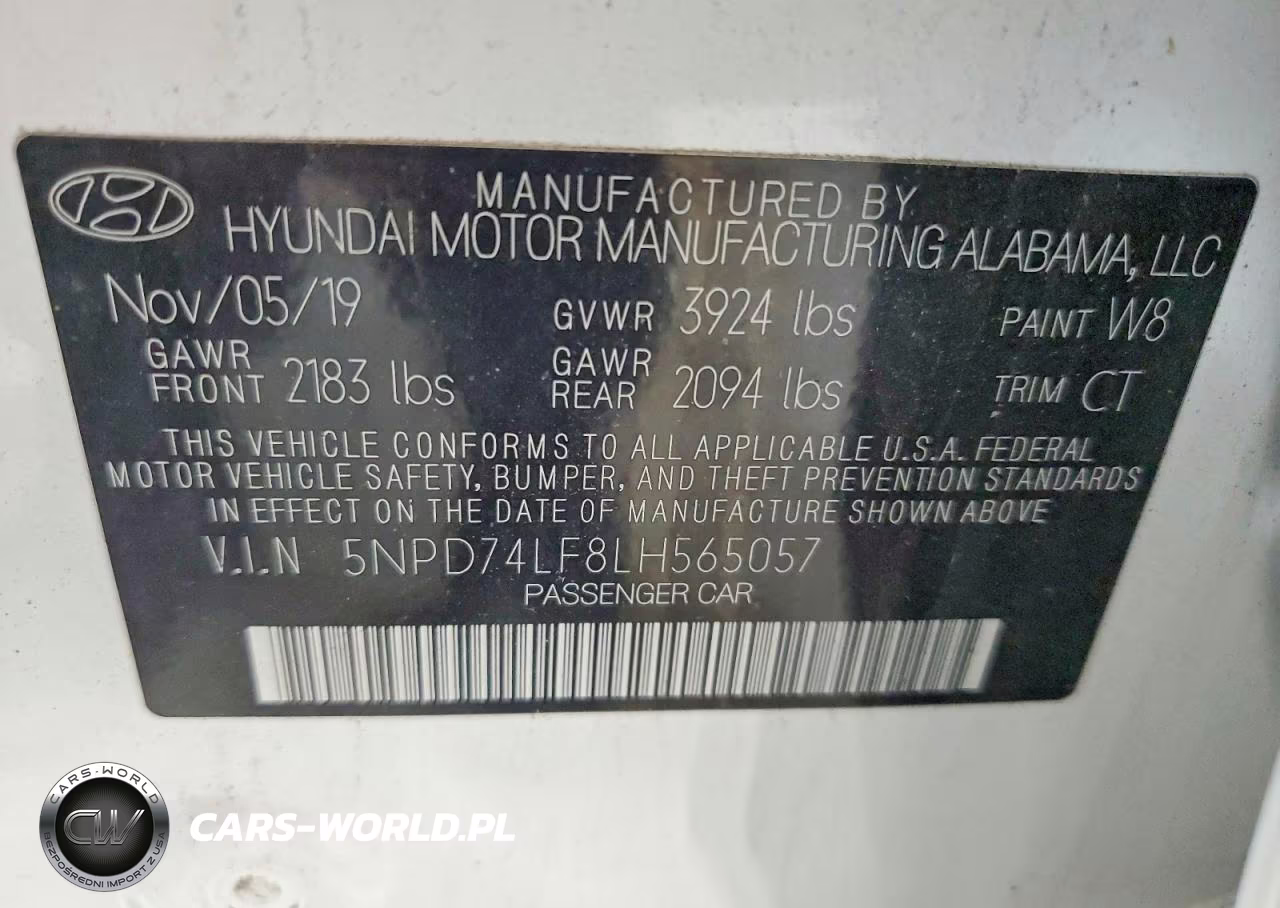 2020 Hyundai Elantra Se VIN:5NPD74LF8LH565057 - 12