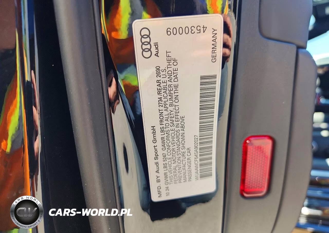 2025 Audi Rs5 VIN:WUAAWCF54SA902027 - 12