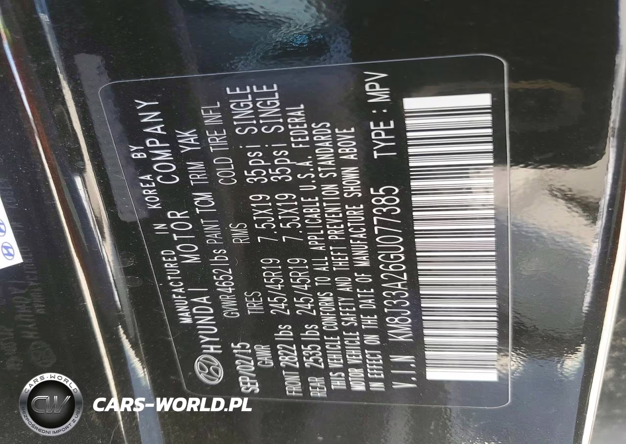 2016 Hyundai Tucson Limited VIN:KM8J33A26GU077385 - 13