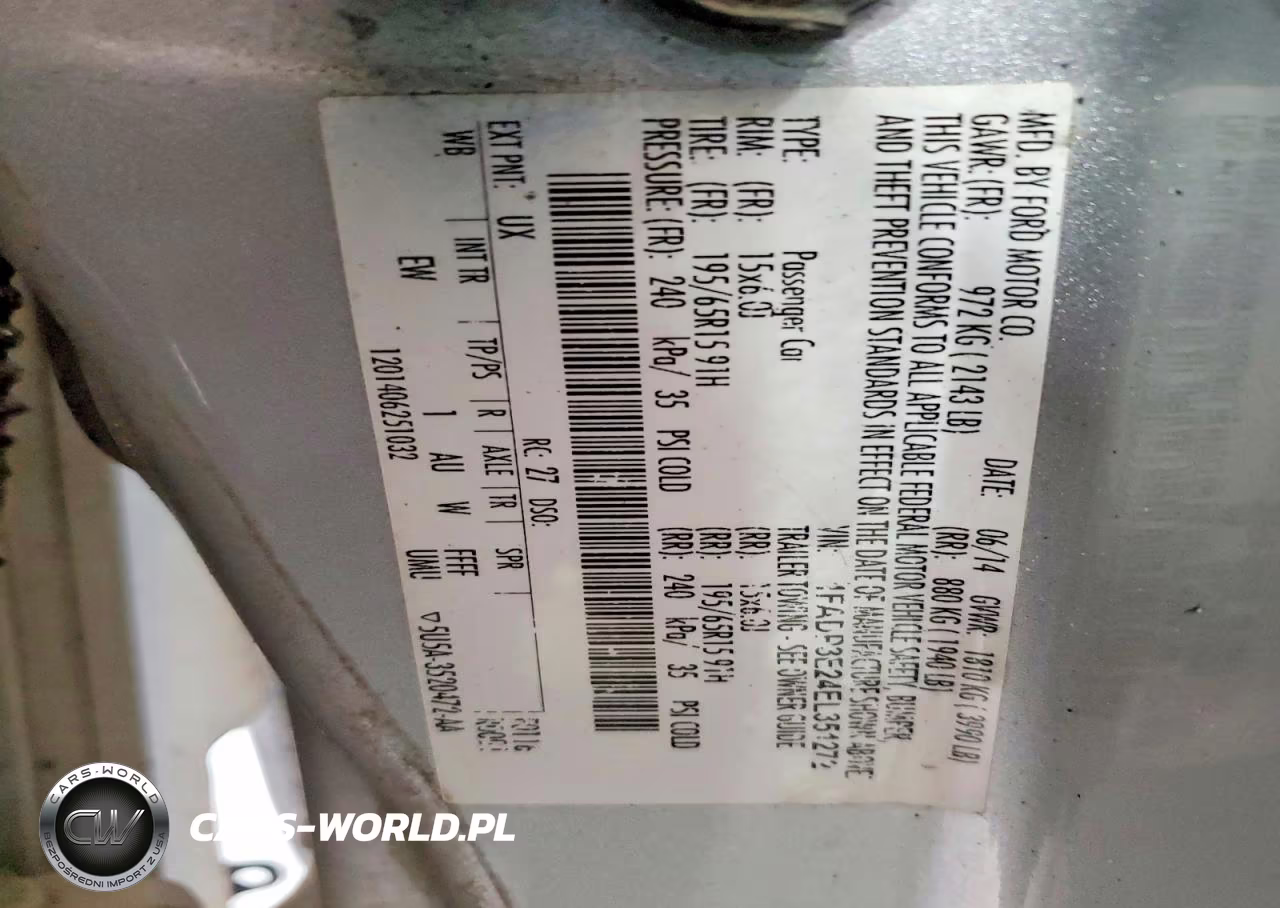 2014 Ford Focus S VIN:1FADP3E24EL351272 - 12