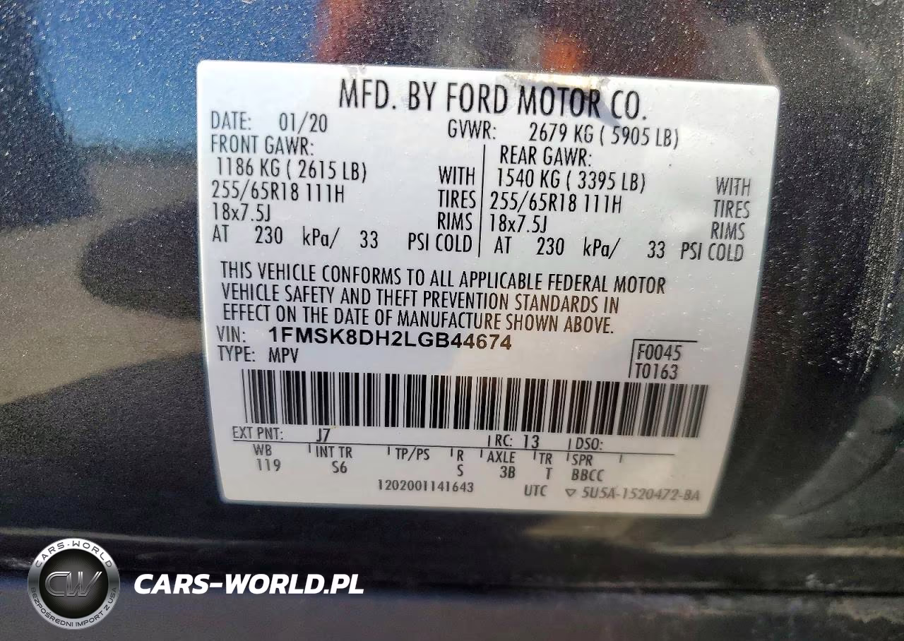 2020 Ford Explorer Xlt VIN:1FMSK8DH2LGB44674 - 13