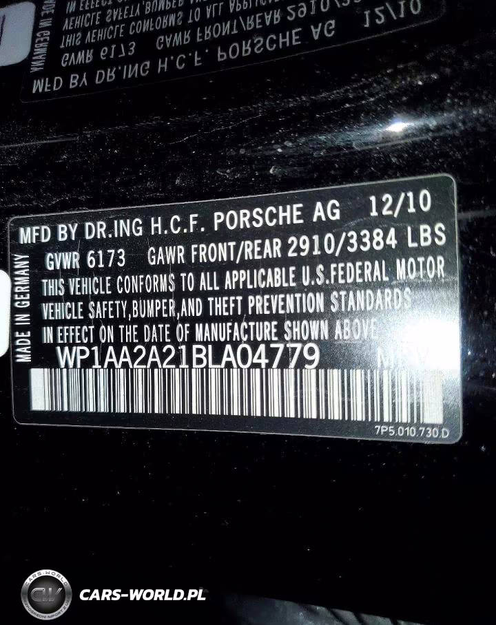 2011 Porsche Cayenne VIN:WP1AA2A21BLA04779 - 13