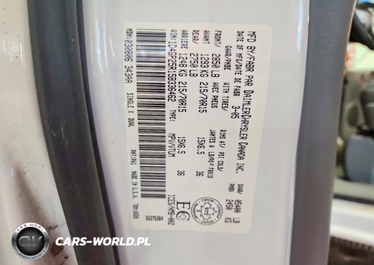2005 Dodge Caravan Se VIN:1D4GP25R15B336462 - 13