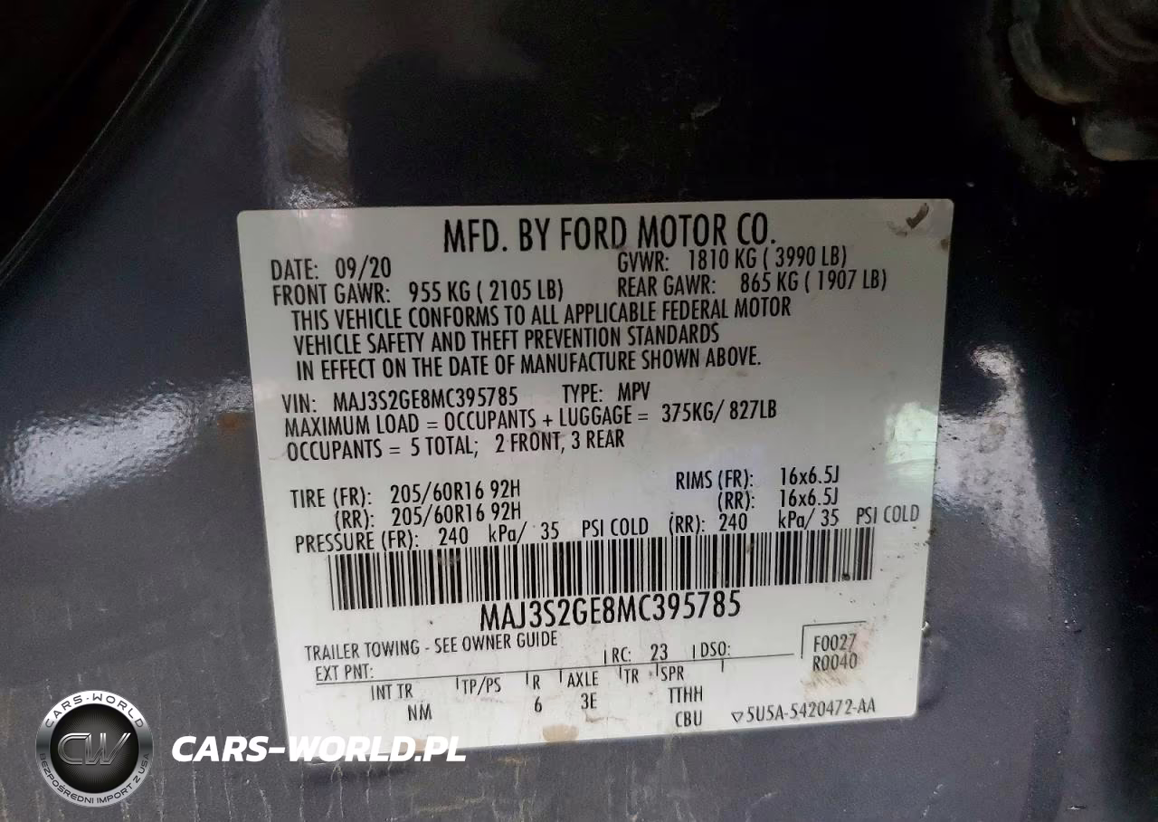 2021 Ford Ecosport Se VIN:MAJ3S2GE8MC395785 - 12